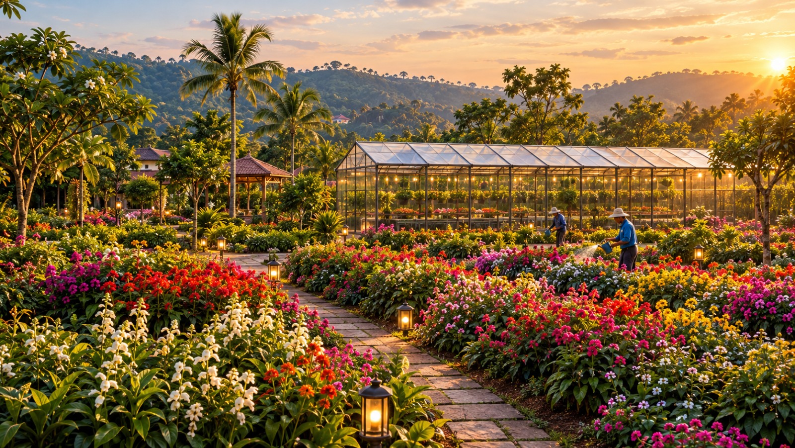Flower gardens and ornamental plants