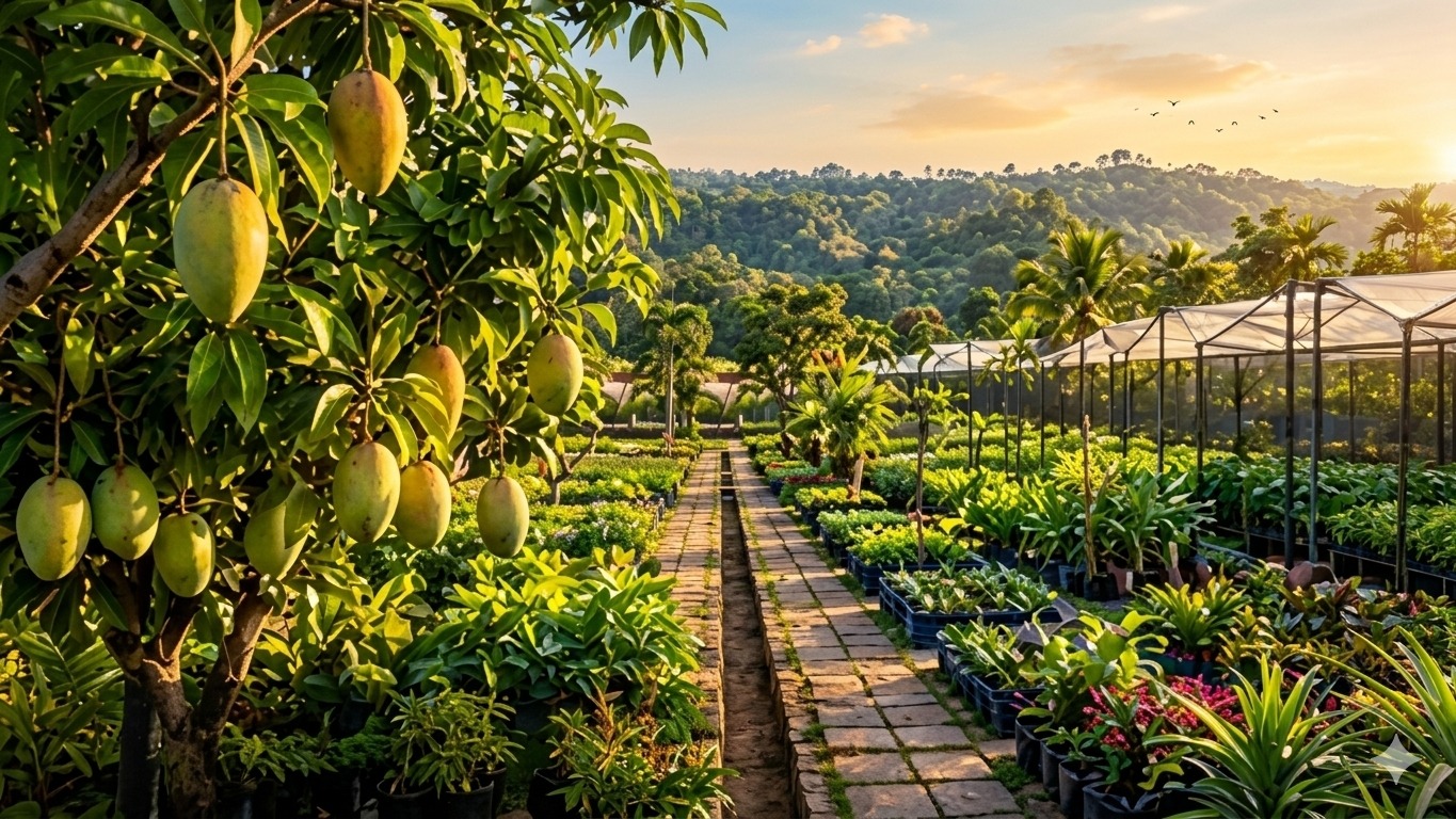 Horticulture nursery and fruit trees